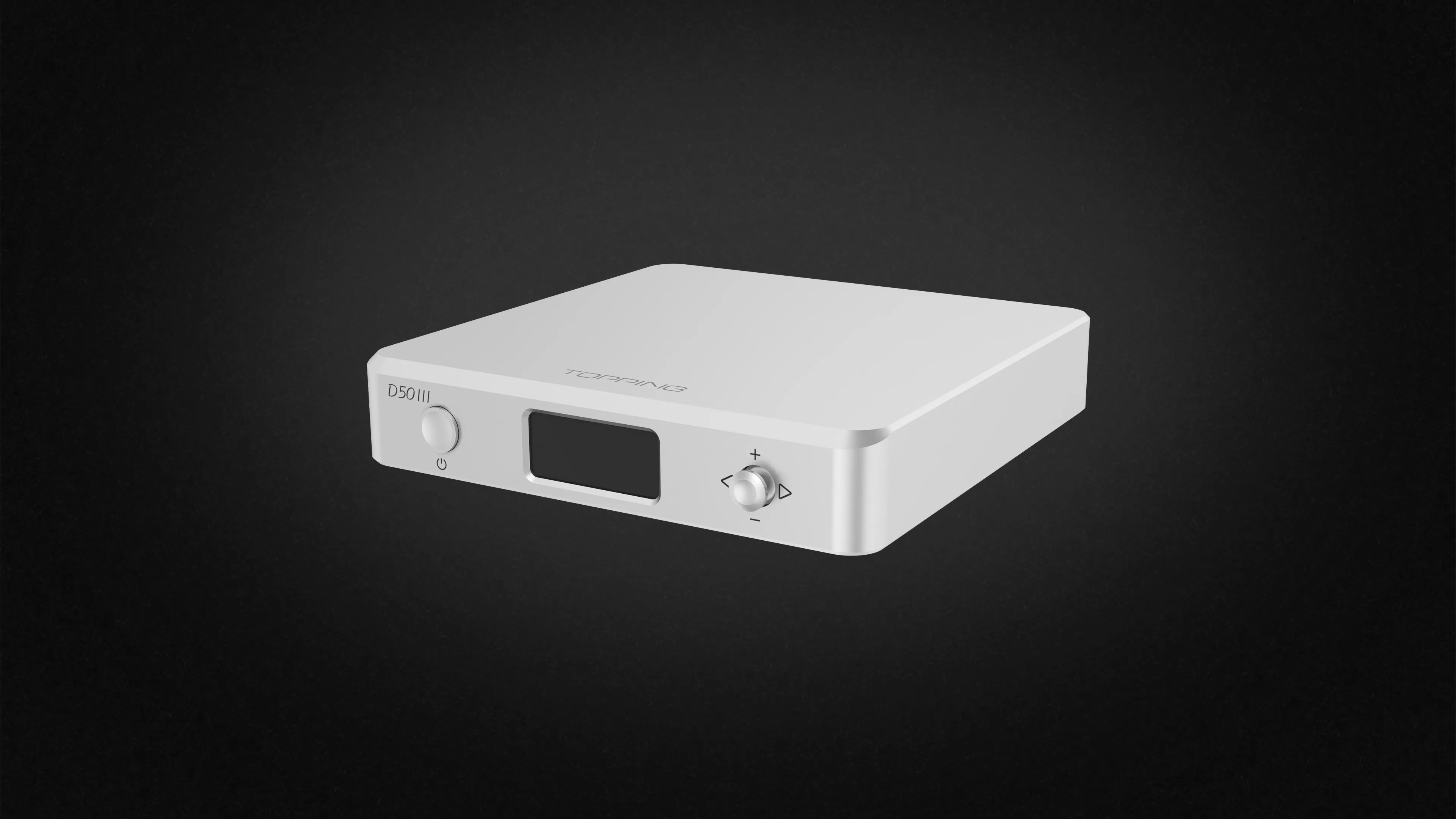 Topping D50 III ezüst DAC elölről és felülről